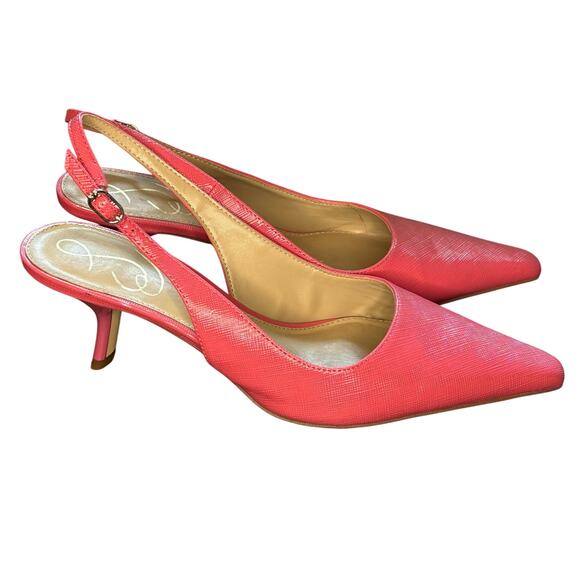 Sam Edelman Bianka Pink Slingback Kitten Heel - size 6.5 - Picture 1 of 9
